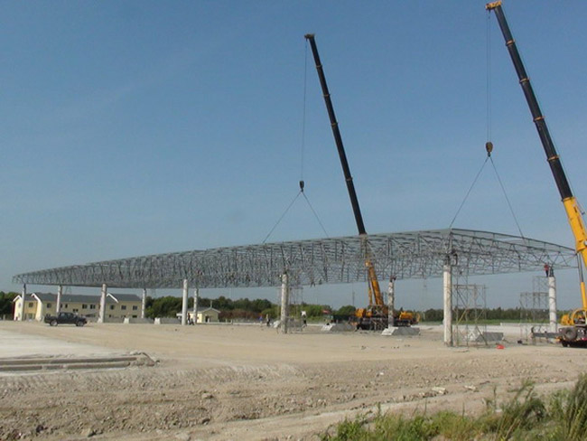 乐陵收费站网架工程