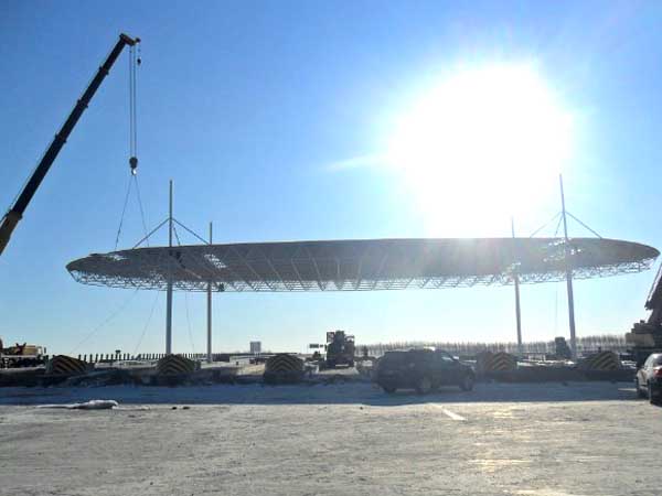 乐陵加油站网架案例